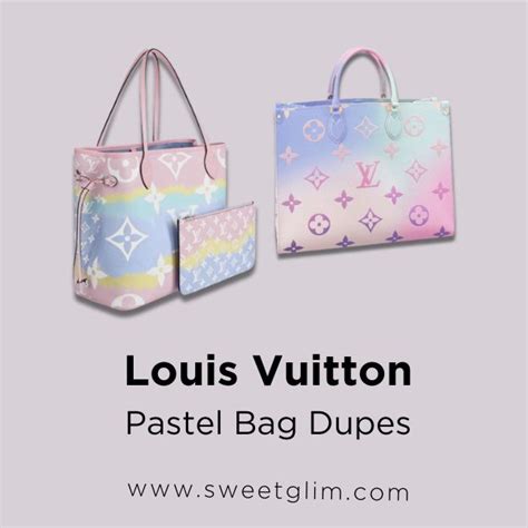 louis vuitton pastel bag dupe